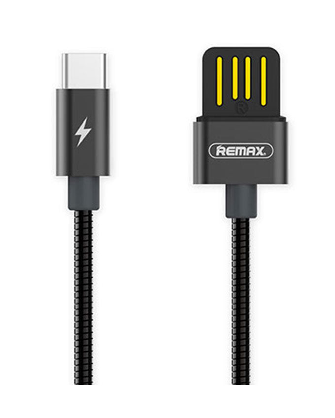 Remax RC-080a 1M USB To Type-C Data Sync Charging Cable - Black
