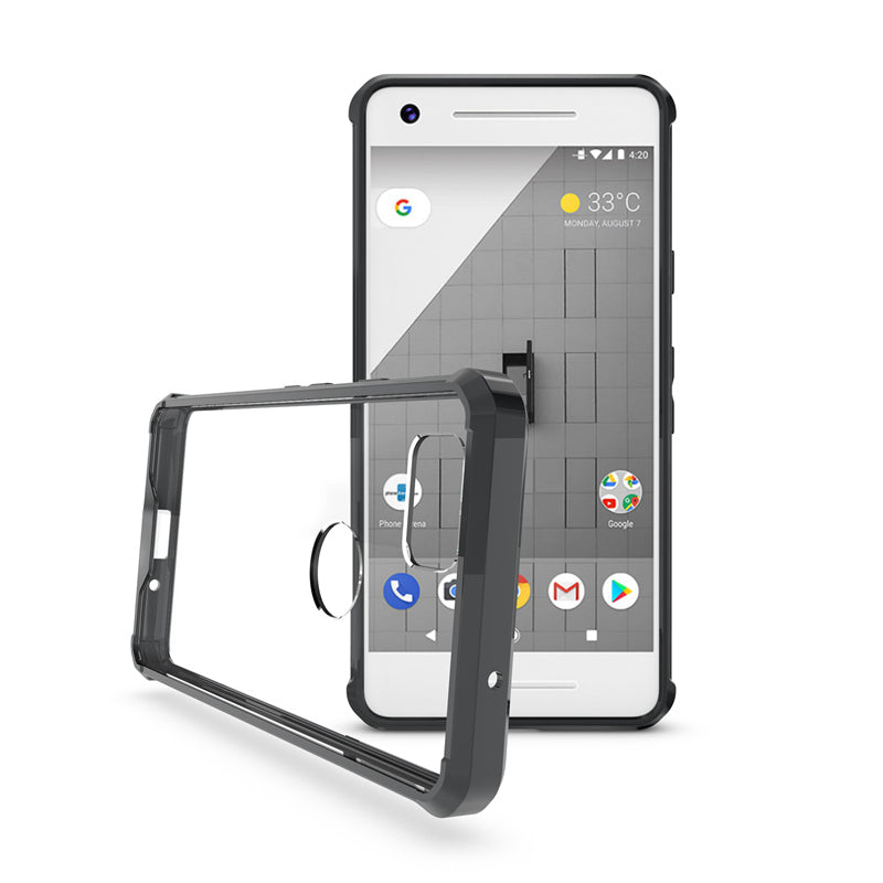Google Pixel 2 XL Shockproof Hybrid Clear Bumper Case Cover