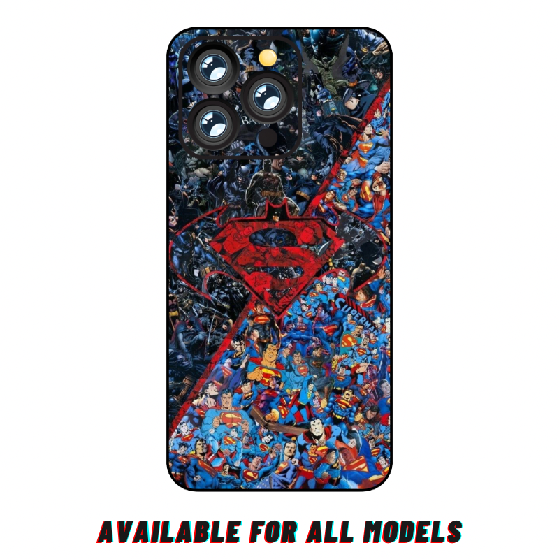 iPhone 12 Pro Max Super Heroes 3D Skin Wrap Sheet with Edges