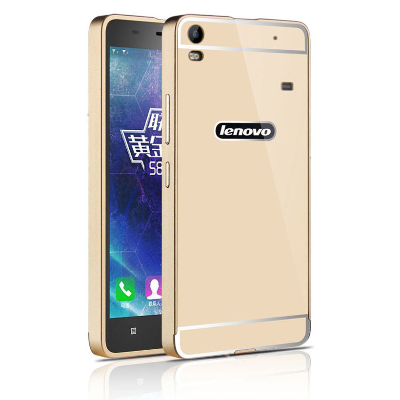 Aluminum Metal Hard Bumper + Back Skin Phone Case Cover For Lenovo ZUK Z1