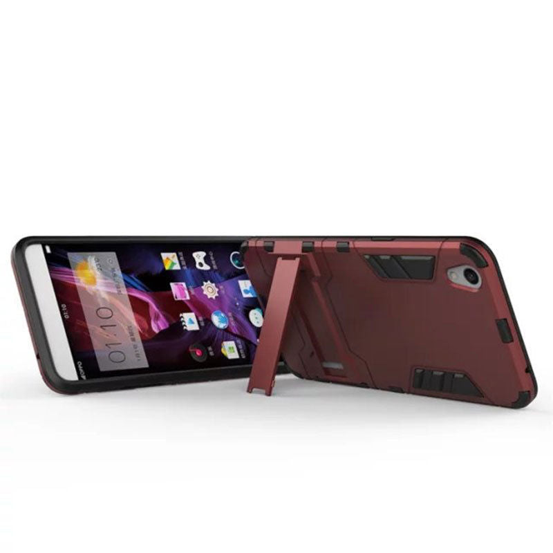 Dual Layer Shockproof Armor Rugged Rubber Hybrid Hard Case Cover For Oppo F1s