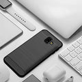 Samsung Galaxy J6 Plus Carbon Fiber Soft Rubber Back Cover