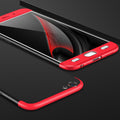 Oppo A57 Shockproof 3 in 1 Full Body 360 Protection Case Cover - Black & Red