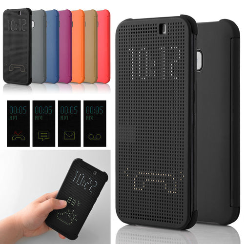 HTC One M9 Smart Screen Dotted Flip Case