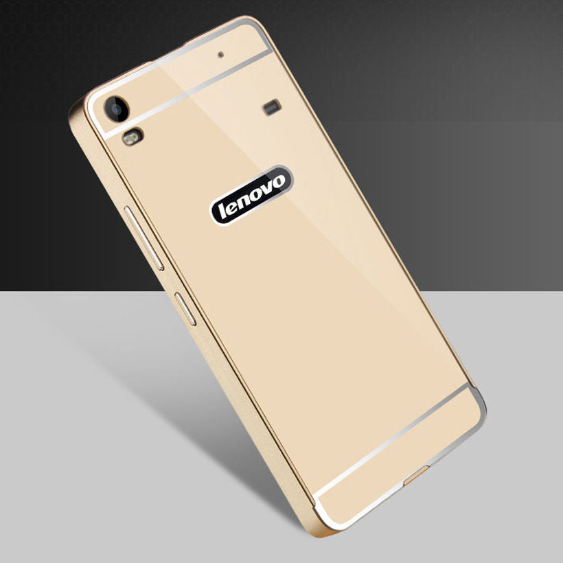 Aluminum Metal Hard Bumper + Back Skin Phone Case Cover For Lenovo ZUK Z1