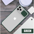 iPhone 11 Pro Max Camera Protection Shockproof Camera Slide Matte Bumper Transparent Back Case