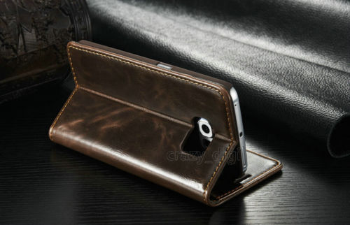 Luxury Leather Magnet Wallet Cover Case for Samsung Galaxy Note Edge