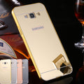 Samsung Galaxy J5 2016 Metal Bumper Mirror Back Case Cover