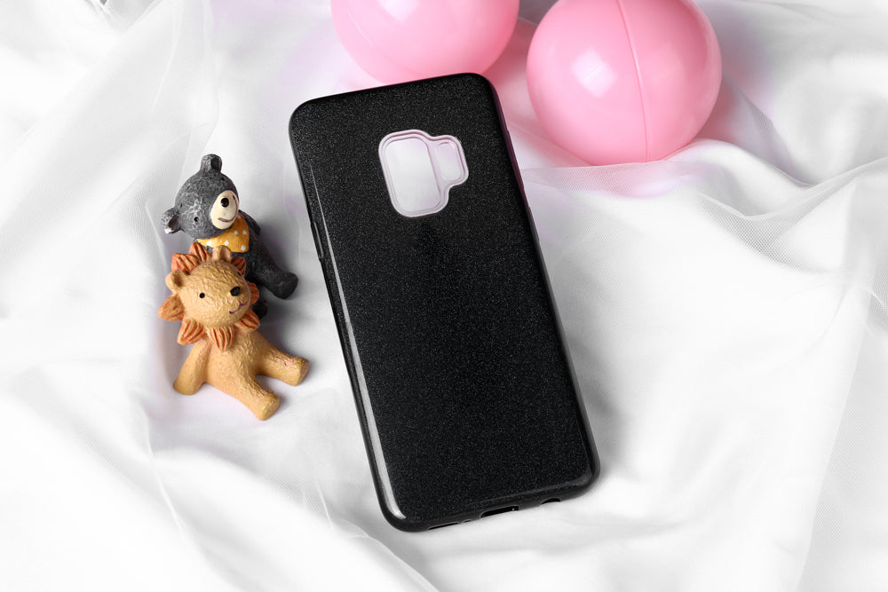 Samsung Galaxy J6 2018 Shinning Glitter Soft Back Cover - Black