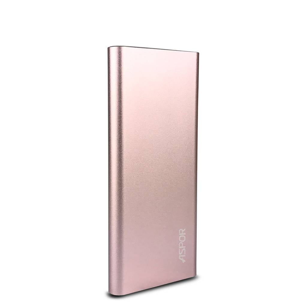 Aspor Air 10000mAh UltraThin Polymer Smart Power Bank with USB & LED Light A383