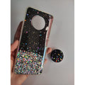 Infinix Note 7 Fancy Soft Silicone Crystal Hook Back cover