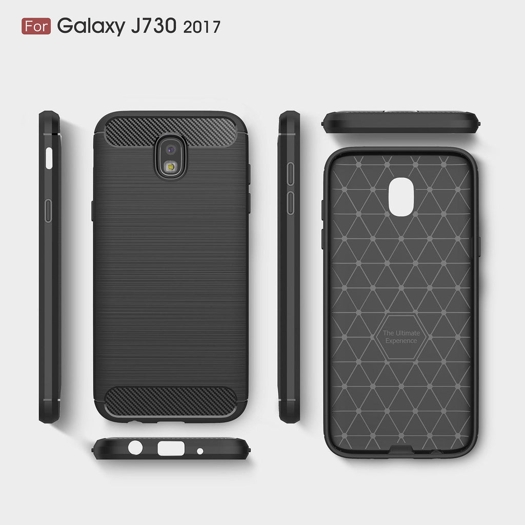 Samsung Galaxy J7 Pro / J7(2017) Ultra thin Brushed Soft Rubber Back Case Cover