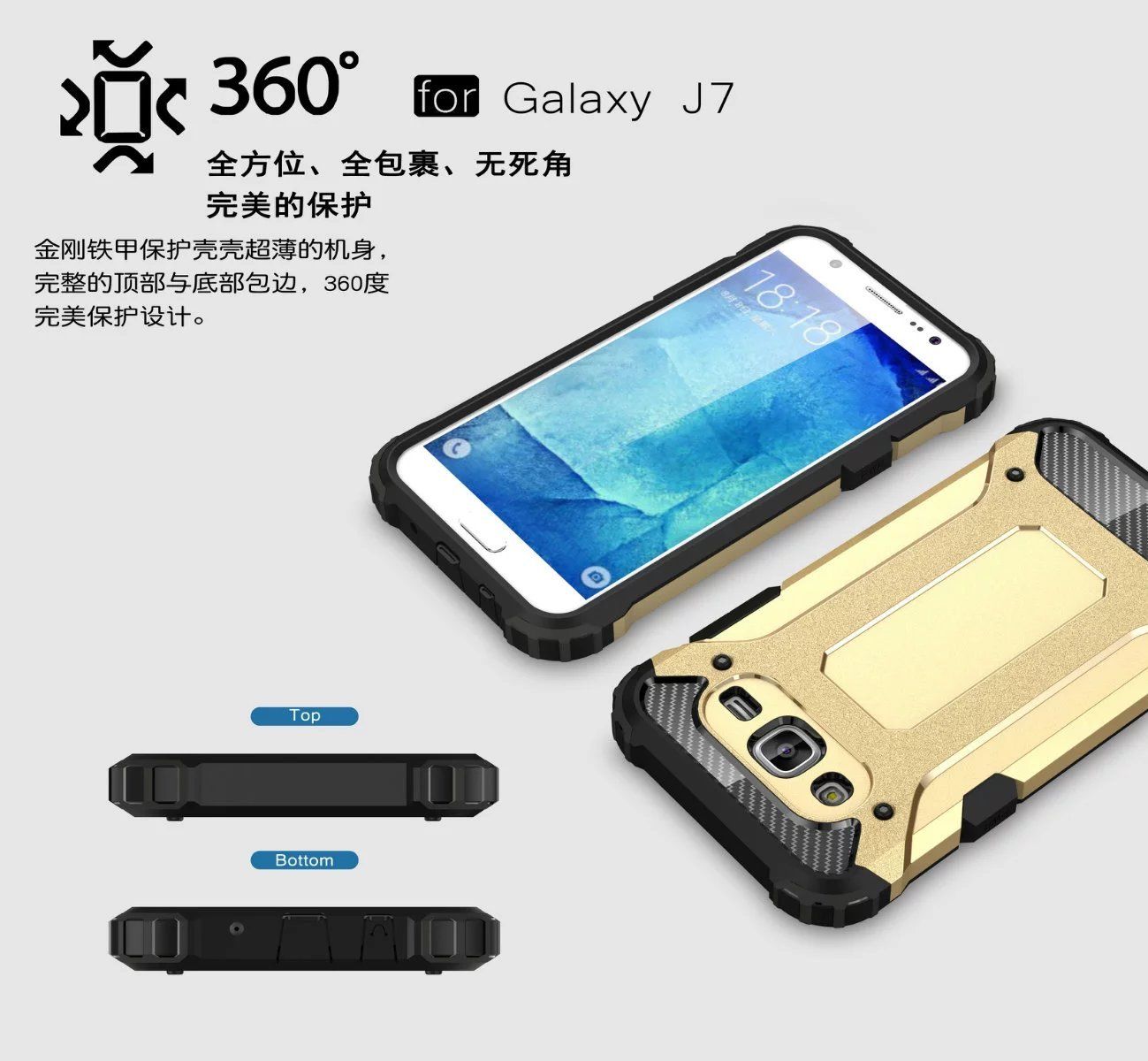 Shockproof Hybrid Case Cover For Samsung Galaxy J7 / J7 2016