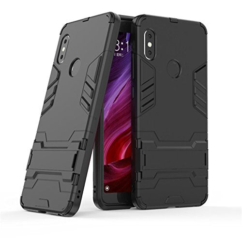 Xiaomi Redmi Note 5 Pro Shockproof Hybrid Kickstand Back Case Cover - Black