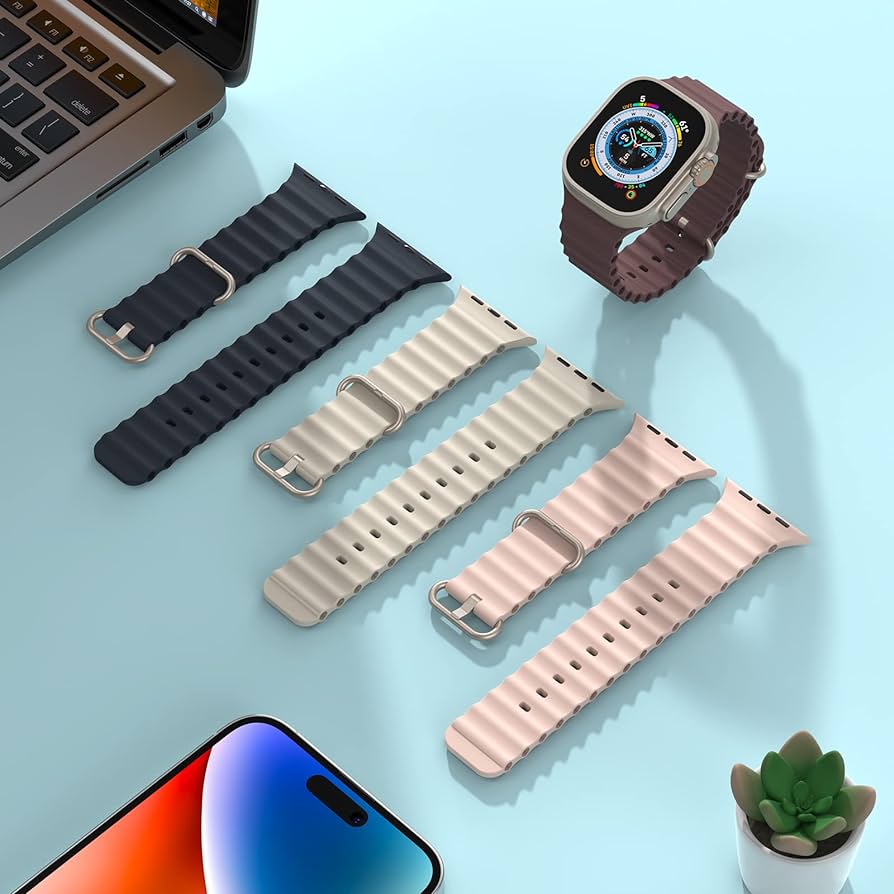 Oceanic Silicon Straps for Apple Smart Watches 
