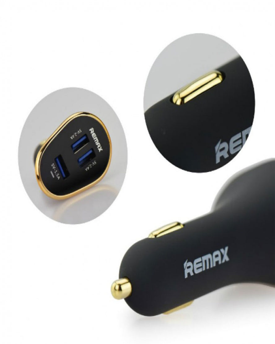 Remax Car Charger 3 Port 6.3A RCC302