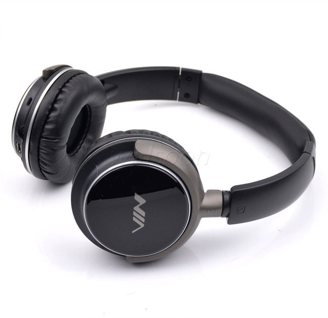 NIA Q1 Bluetooth Stereo Headphones Support TF Card FM Radio 