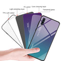 Samsung A70 Cover Shockproof 9D Tempered Glass Gradient Back Cover