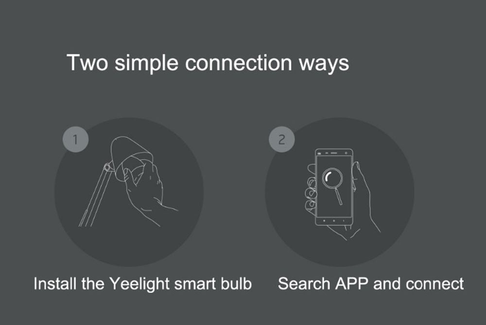 Xiaomi Mi Yeelight LED Smart Wifi Bulb Customizable with Mobile Application