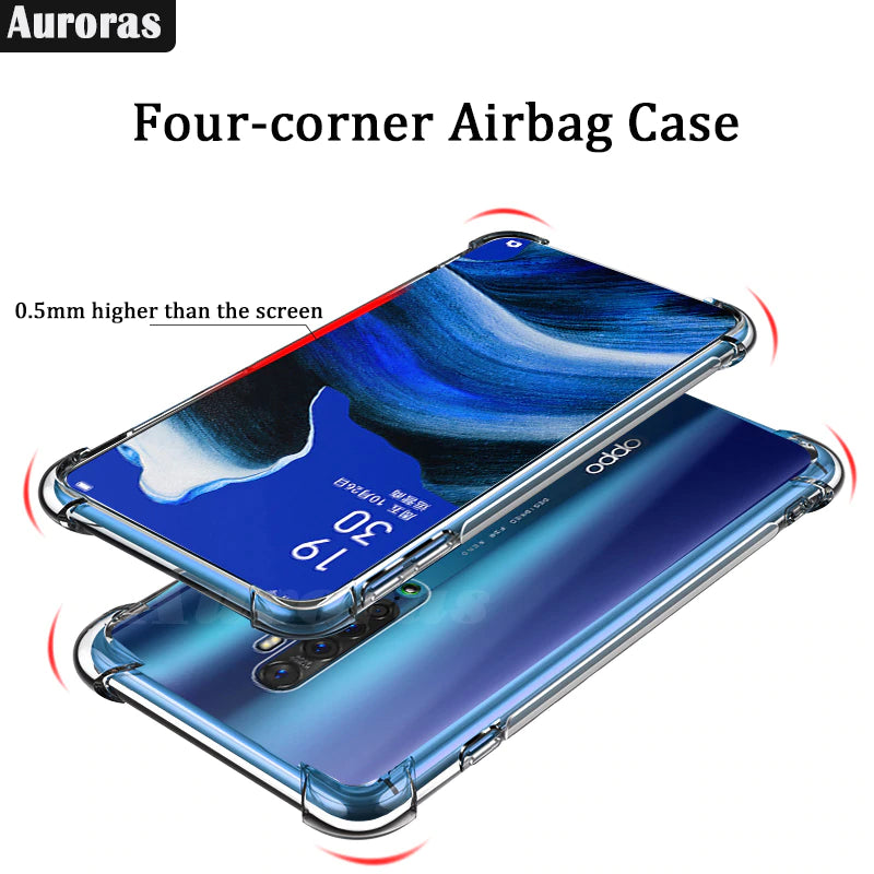 Oppo Reno 2 Cover Premium Quality Transparent Shockproof Airbag Cover