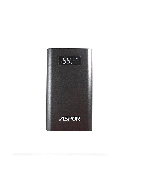 Aspor Qualcomm Quick Charge 3.0 Intelligent Output 10000 mAh Power Bank Q388-Black
