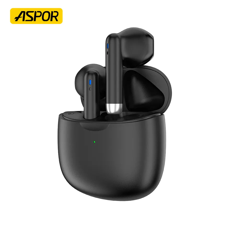 ASPOR A608 TWS Earbuds True Wireless Experience 5x Case Charge