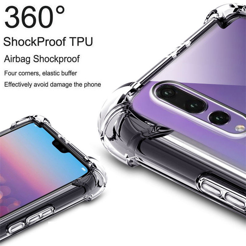 Huawei P20 Pro Shockproof Transparent Airbag Silicone Cover