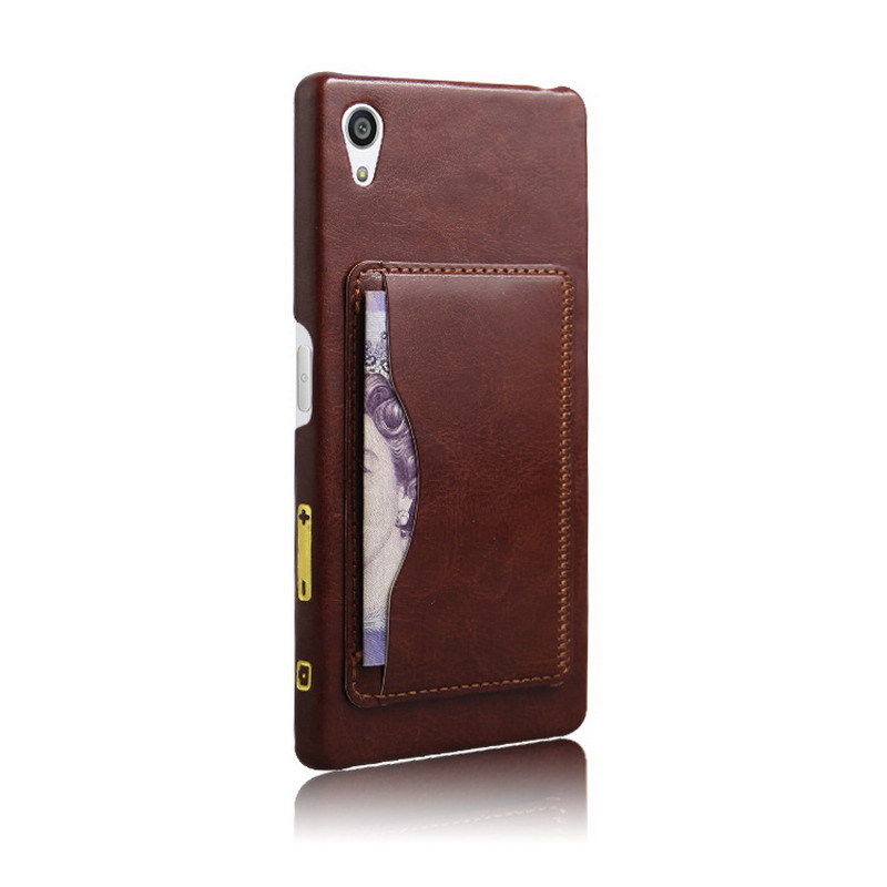 Luxury PU Leather Wallet Stand Back Case Cover For Sony Xperia Z5 Premium
