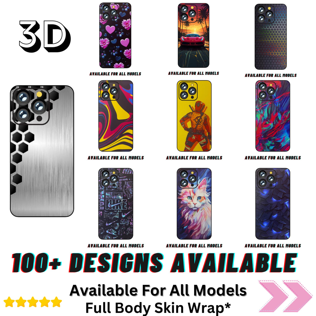 Premium Quality 3D Full Body Skin Wrap for All Models