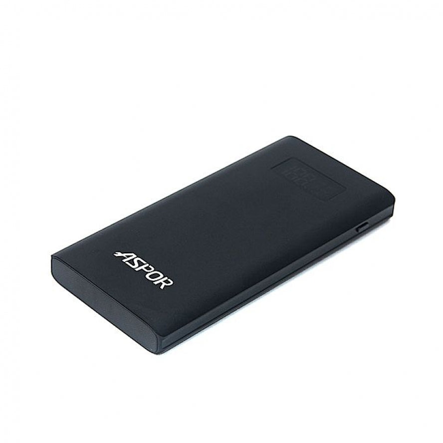 Aspor Qualcomm Quick Charge 3.0 Intelligent Output 10000 mAh Power Bank Q388-Black