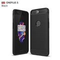 One Plus 5 Carbon Fiber Texture Slim Soft TPU Back Cover Case