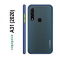 Oppo A31 Cover Shockproof Matte Bumper Smoky Back Case