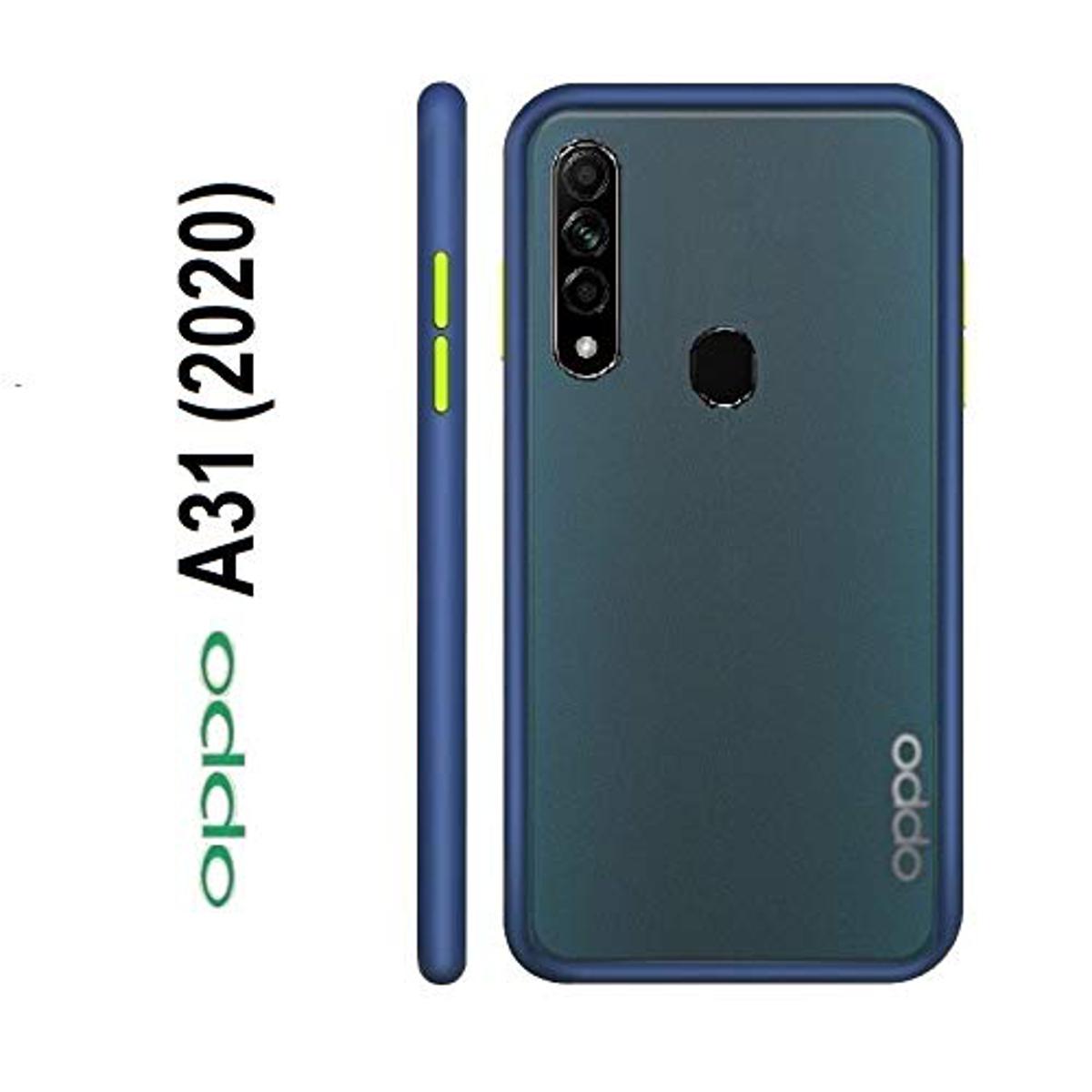 Oppo A31 Cover Shockproof Matte Bumper Smoky Back Case