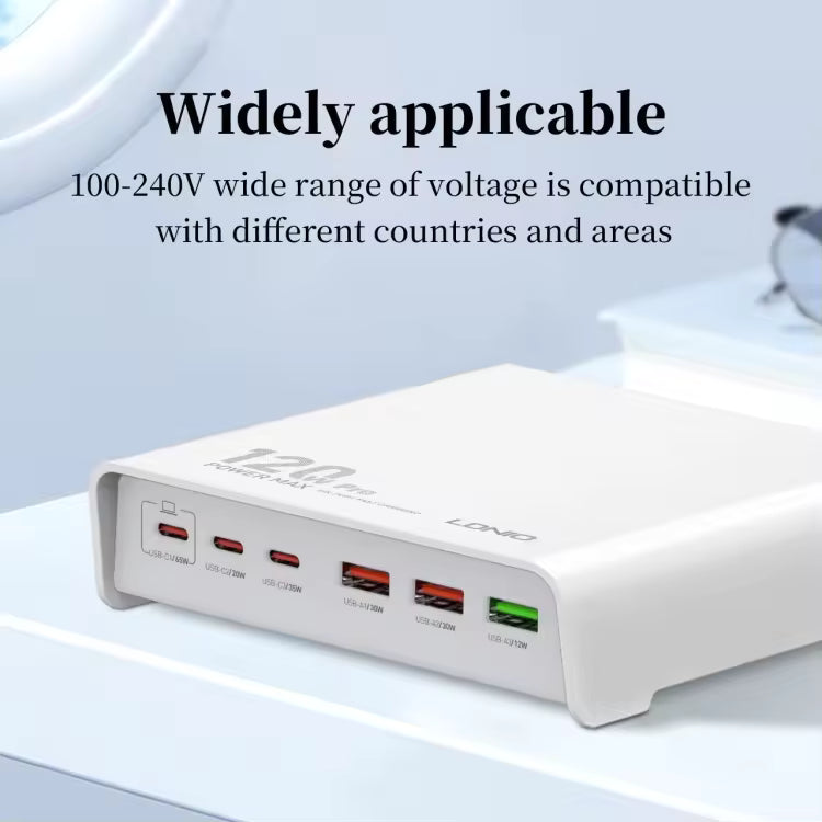 LDNIO Q605 120W Multi-Ports Desktop Charging Station