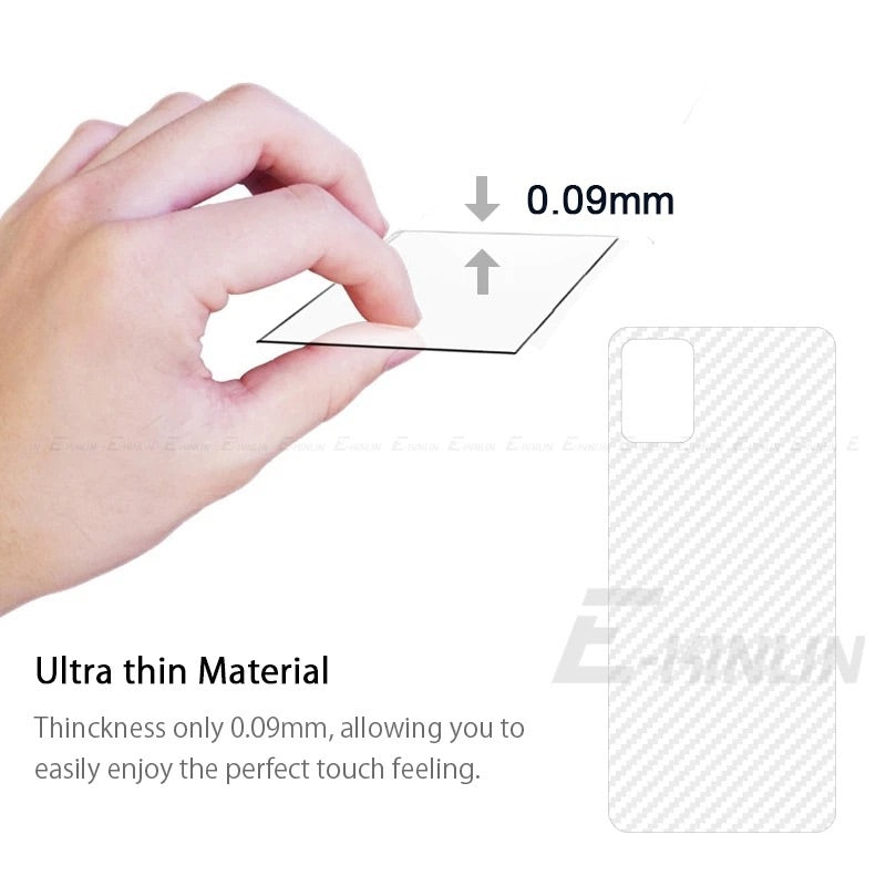 Samsung A51 Carbon Fiber 3D Transparent Back Sheet