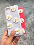 Samsung A22 4G Fancy Soft Silicone 3D Flowers Back cover