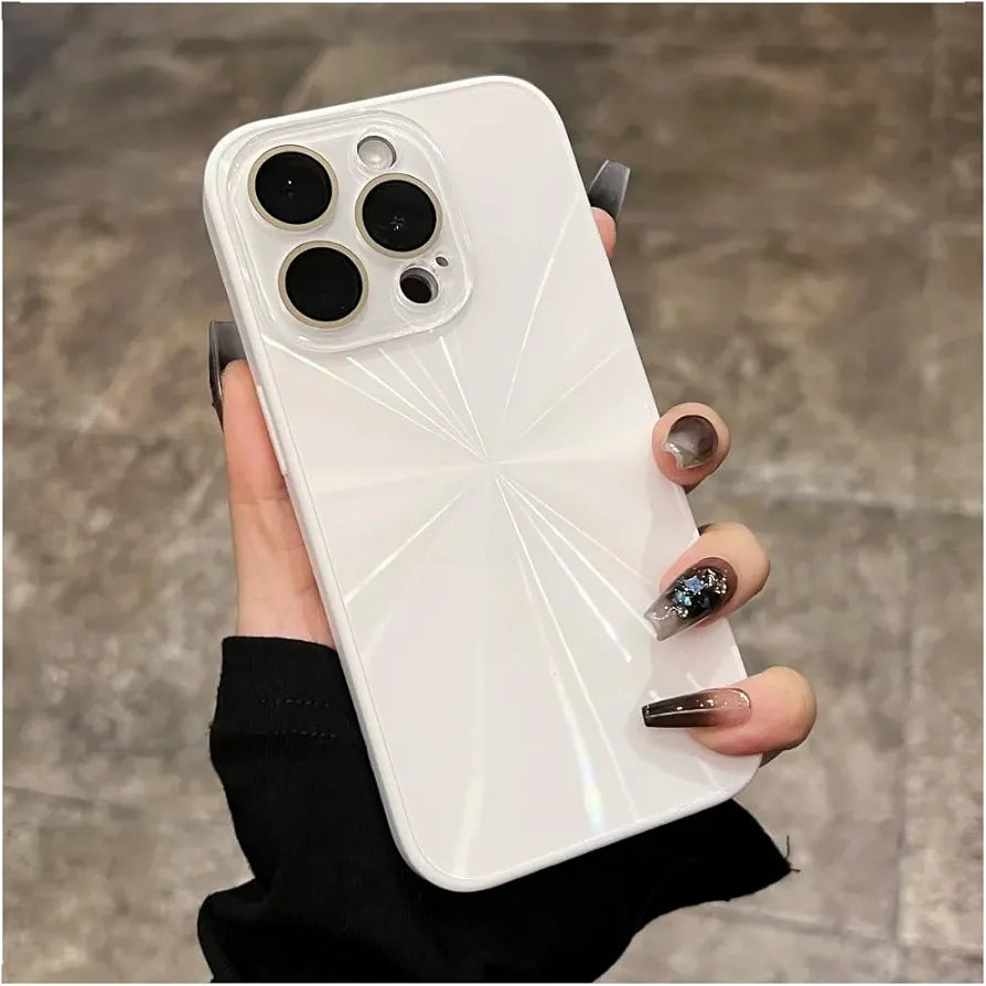 iPhone 14 Pro 6.1" PC CD Pattern Reflective Soft Edges Back cover