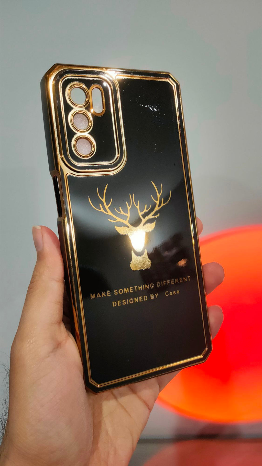 Oppo A16 Premium Quality Camera Protection Chrome Back Case Cover