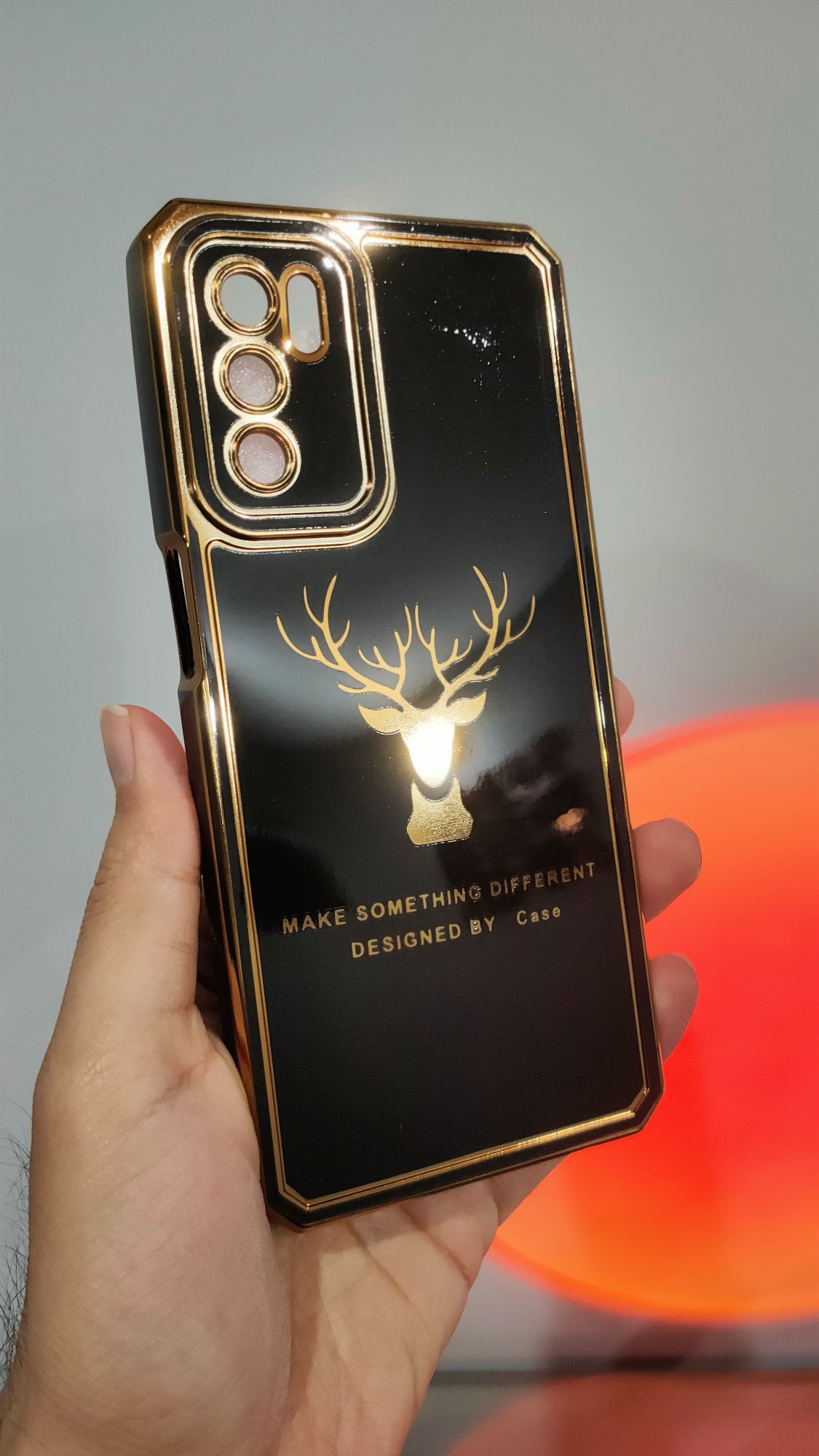 Oppo A16 Premium Quality Camera Protection Chrome Back Case Cover