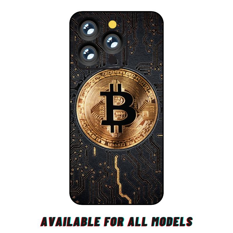 iPhone 16 Pro Max 3D Emboss BTC Design Skin Wrap