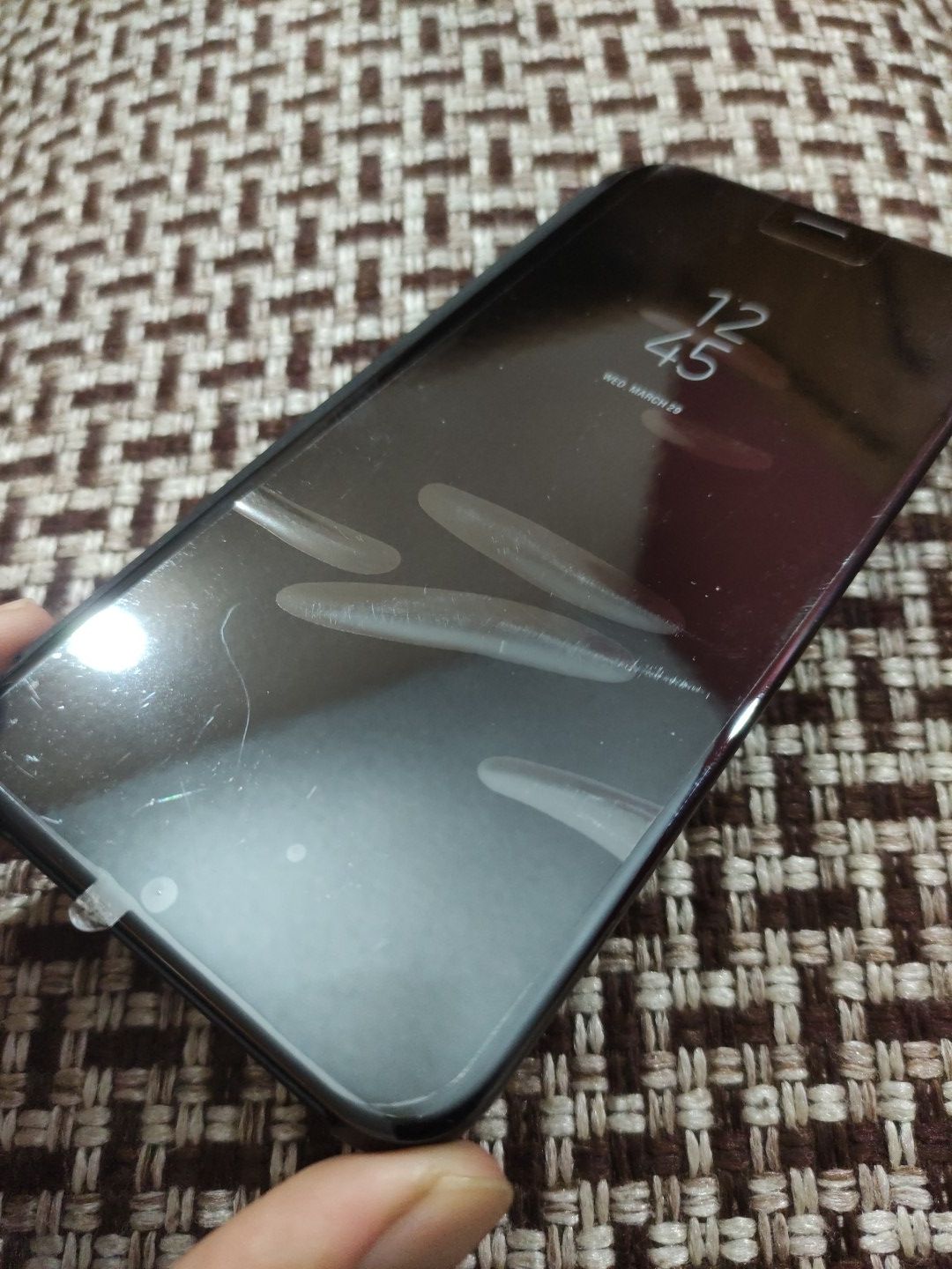 Vivo S1 PC Clear View Standing Flip Cover