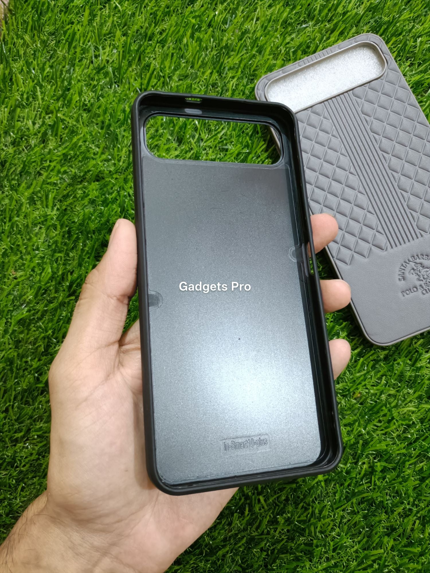 Infinix Smart 10 Plus Soft Silicone PU Leather Design Polo Back Cover