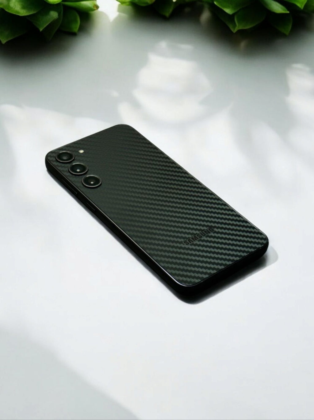 Samsung Galaxy A55 5G Carbon Fibre Texture Full Body Skin Wrap