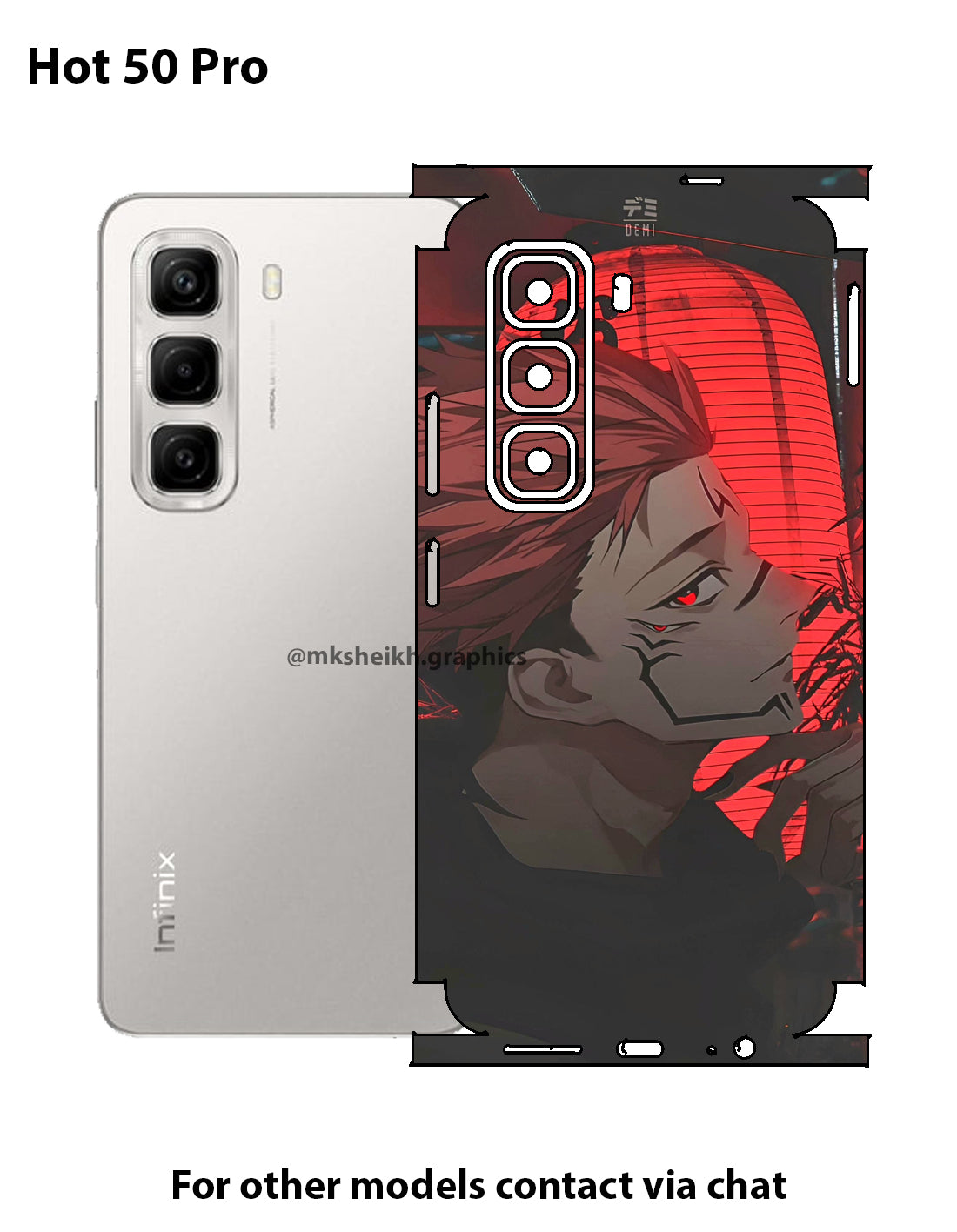 Infinix Hot 50 Pro Full Body Skin Wrap