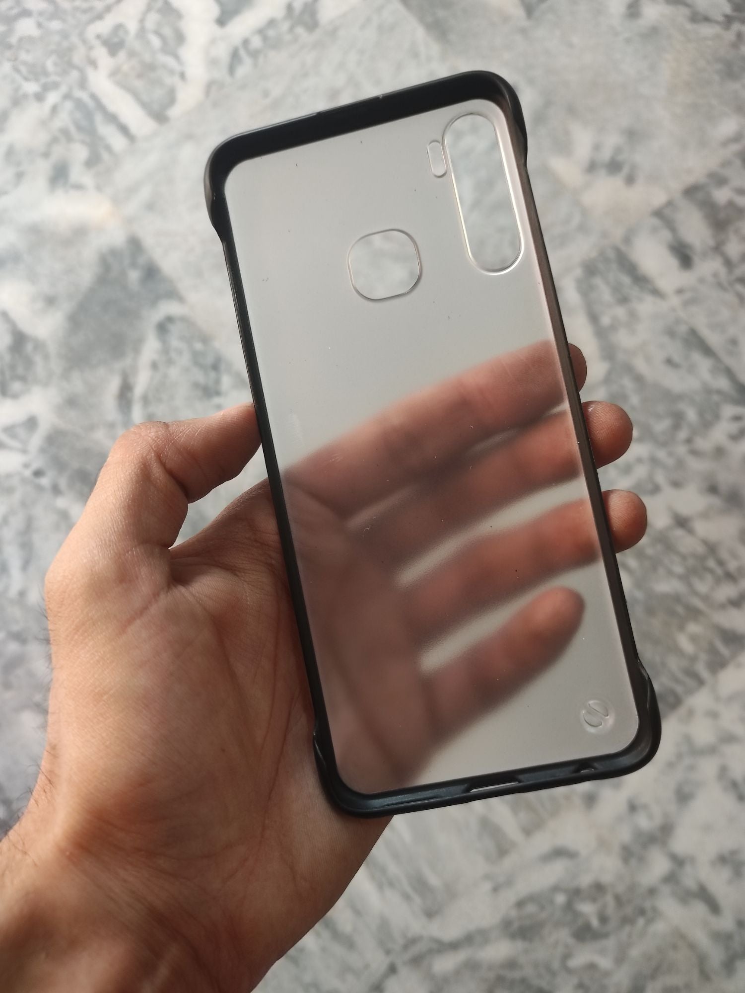 Infinix S5 Transparent Matt Frameless Back Cover