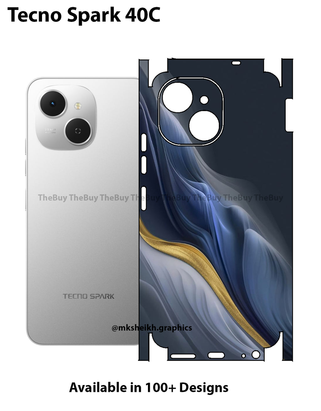 Tecno Spark 40C Full Body Skin Wrap