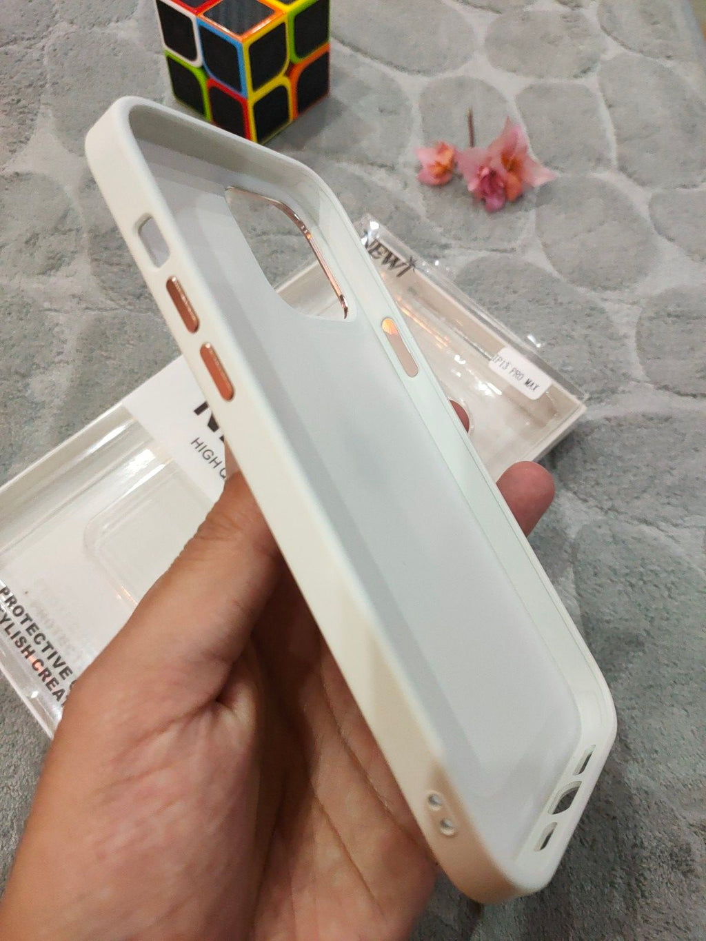 iPhone 13 Pro Max Skin Feel Soft Silicone Camera Protection Back Case Cover