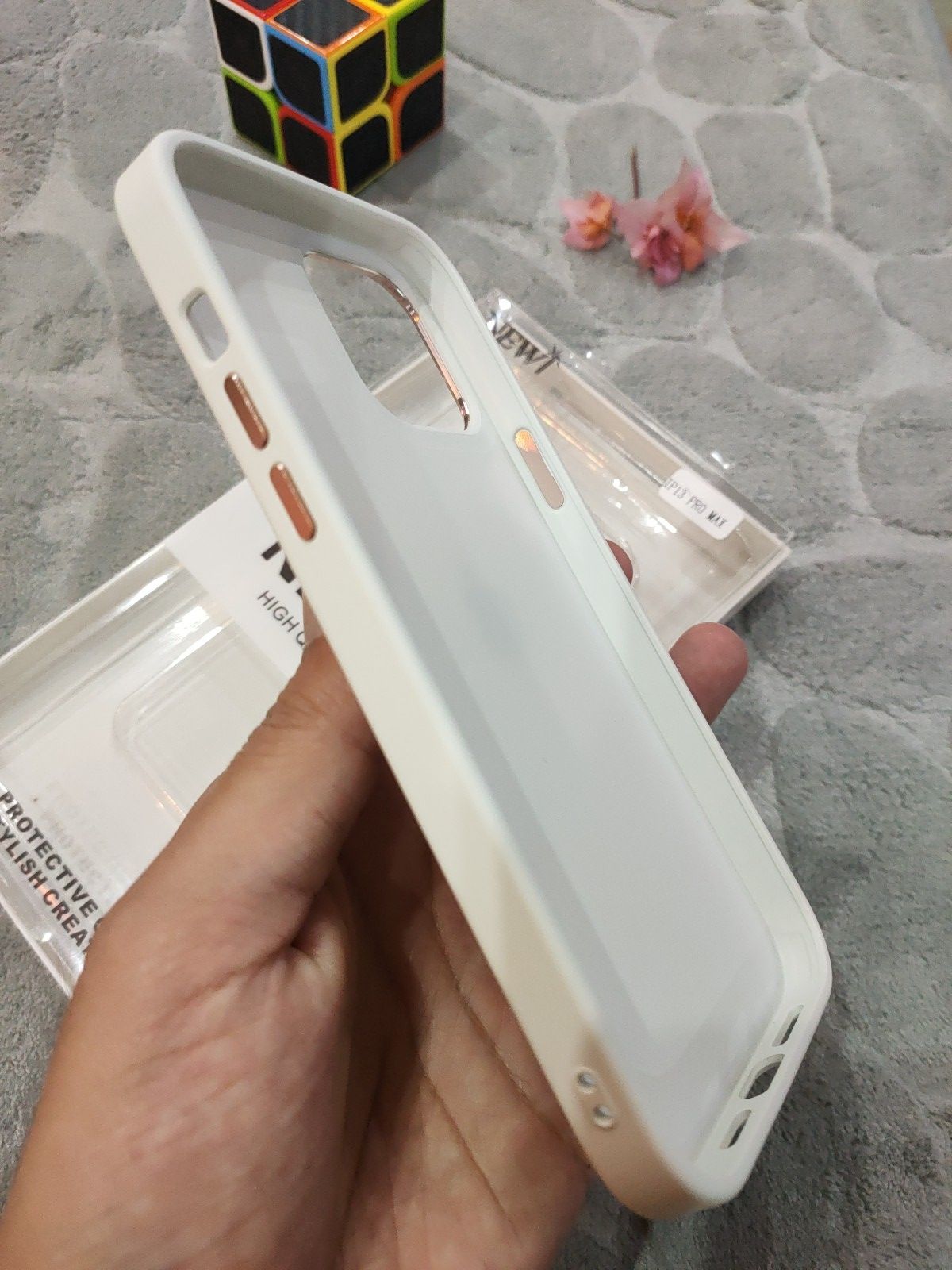 iPhone 13 Pro Max Skin Feel Soft Silicone Camera Protection Back Case Cover