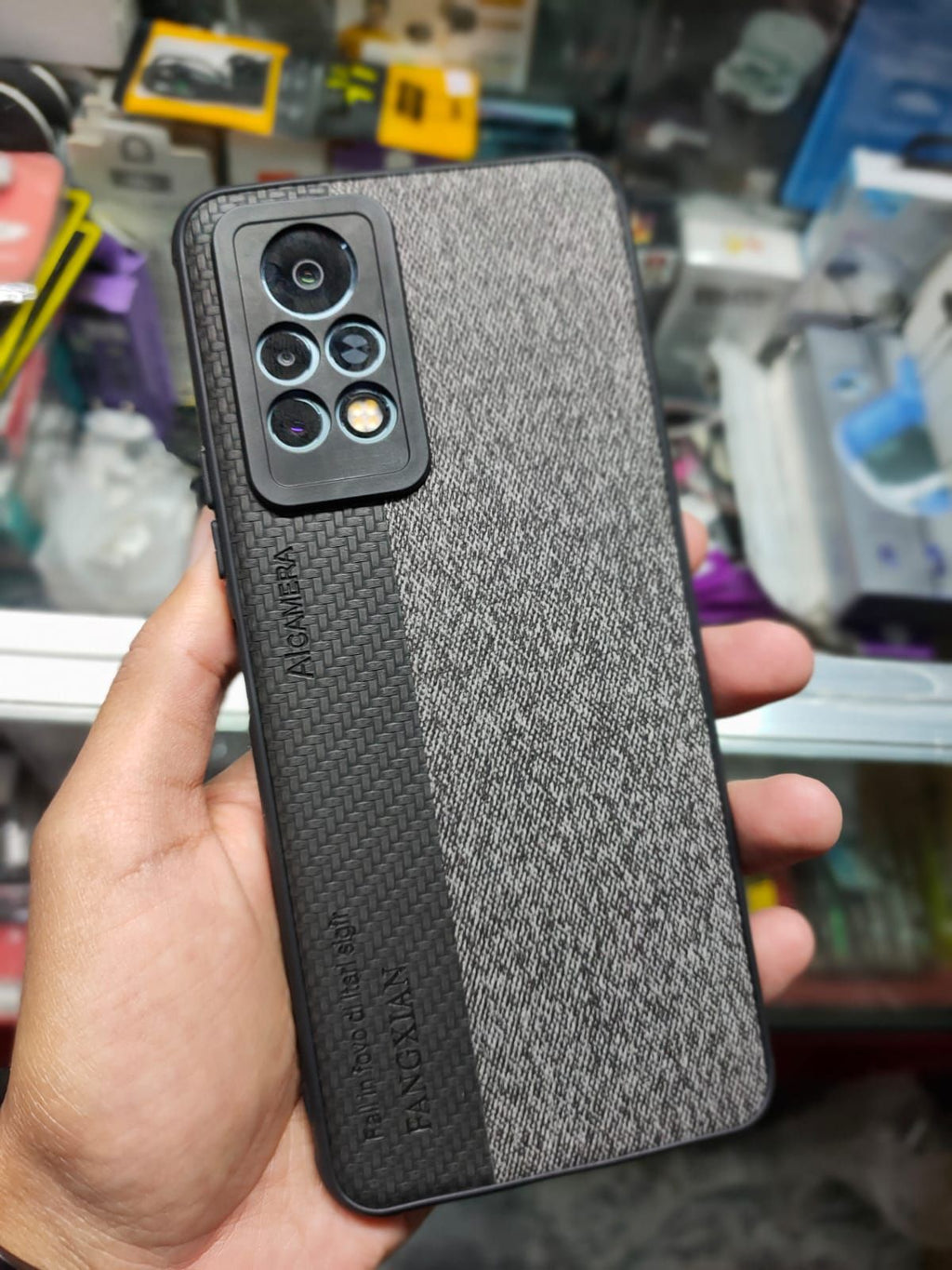 Infinix Note 11 Pro Premium Quality Soft Fabric Rubber Back Case Cover