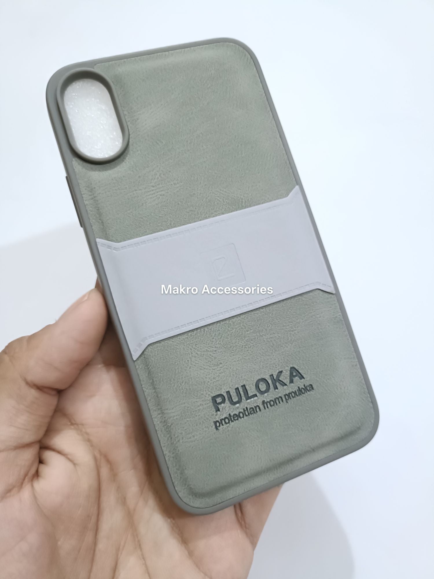 iPhone X/XS PU Leather Design Puloka Back Cover